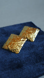 Aretes Cuadrado Arrugado